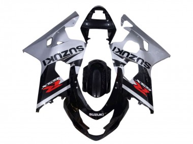 Carenagens Moto Suzuki GSXR 600 / GSXR 750 2001-2003 - Prata Preto Brilhante Vermelho