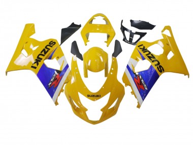 Carenagem Moto Suzuki GSXR 600 / GSXR 750 2004-2005 - Amarelo Branco Azul Preto