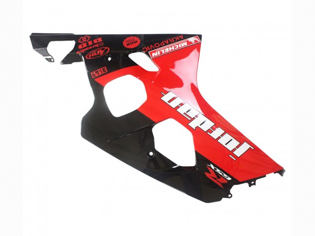 Carenagens Moto Suzuki GSXR 600 / GSXR 750 2004-2005 - Preto Brilhante Vermelho Jordan Michelin