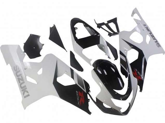 Carenagens Moto Suzuki GSXR 600 / GSXR 750 2004-2005 - Branco Preto Vermelho