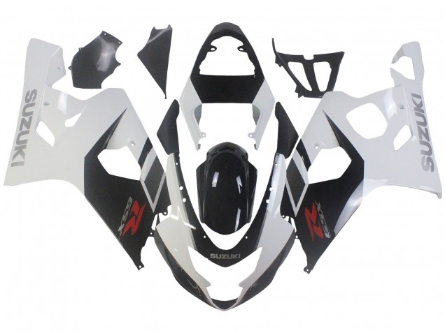 Carenagens Moto Suzuki GSXR 600 / GSXR 750 2004-2005 - Branco Preto Vermelho