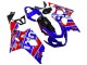 Carenagens Moto Suzuki GSXR 600 / GSXR 750 2004-2005 - Azul Vermelho Preto Motul Dunlop