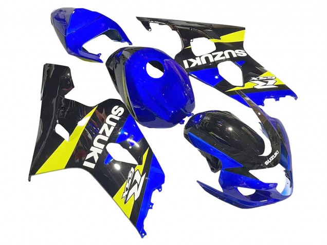 Carenagens Moto Suzuki GSXR 600 / GSXR 750 2004-2005 - Azul Amarelo Preto
