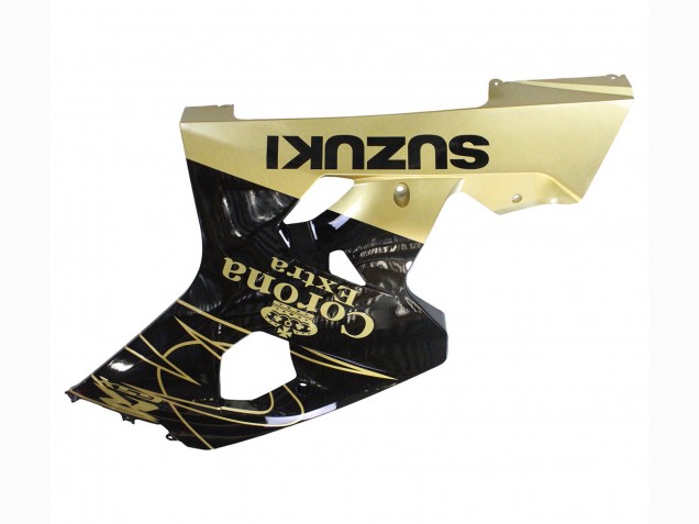 Carenagens Moto Suzuki GSXR 600 / GSXR 750 2004-2005 - Preto Brilhante Ouro Corona