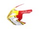 Carenagens Moto Suzuki GSXR 600 / GSXR 750 2004-2005 - Branco Vermelho Amarelo Michelin Texaon Heron 7