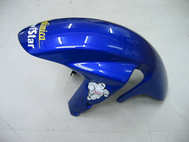 Carenagens Moto Suzuki GSXR 600 / GSXR 750 2004-2005 - Azul Branco Amarelo Verde Telefonica Motul MoviStar