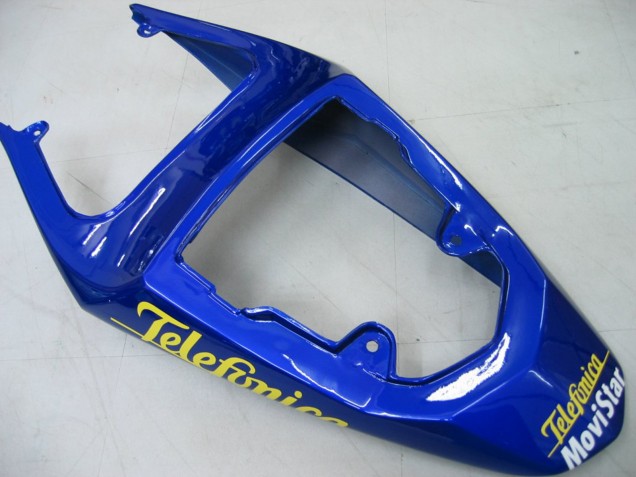 Carenagens Moto Suzuki GSXR 600 / GSXR 750 2004-2005 - Azul Branco Amarelo Verde Telefonica Motul MoviStar