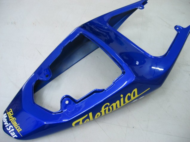 Carenagens Moto Suzuki GSXR 600 / GSXR 750 2004-2005 - Azul Branco Amarelo Verde Telefonica Motul MoviStar