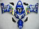 Carenagens Moto Suzuki GSXR 600 / GSXR 750 2004-2005 - Azul Branco Amarelo Verde Telefonica Motul MoviStar