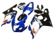 Carenagens Moto Suzuki GSXR 600 / GSXR 750 2004-2005 - Azul Branco Preto