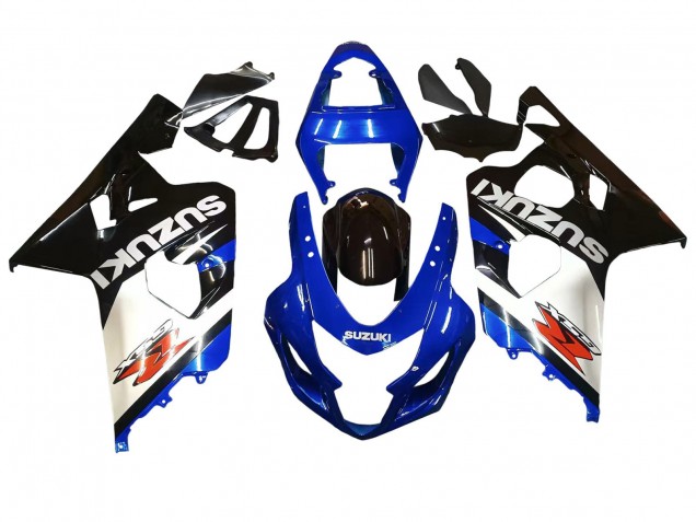 Carenagens Moto Suzuki GSXR 600 / GSXR 750 2004-2005 - Azul Branco Preto