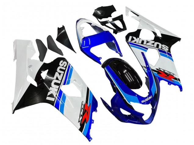 Carenagem Moto Suzuki GSXR 600 / GSXR 750 2004-2005 - Branco Azul Preto Vermelho