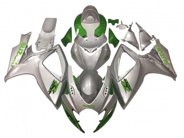 Carenagens Moto Suzuki GSXR 600 / GSXR 750 2006-2007 - Prata Verde