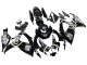 Carenagens Moto Suzuki GSXR 600 / GSXR 750 2006-2007 - Preto Brilhante Branco Motul Lucky Strike