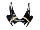 Carenagens Moto Suzuki GSXR 600 / GSXR 750 2006-2007 - Preto Brilhante Branco Motul Lucky Strike
