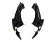 Carenagens Moto Suzuki GSXR 600 / GSXR 750 2006-2007 - Preto Brilhante Branco Motul Lucky Strike