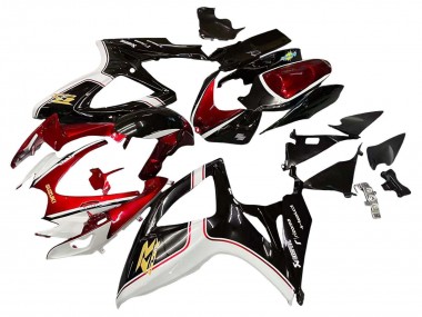 Carenagens Moto Suzuki GSXR 600 / GSXR 750 2006-2007 - Vermelho Branco Preto Amarelo