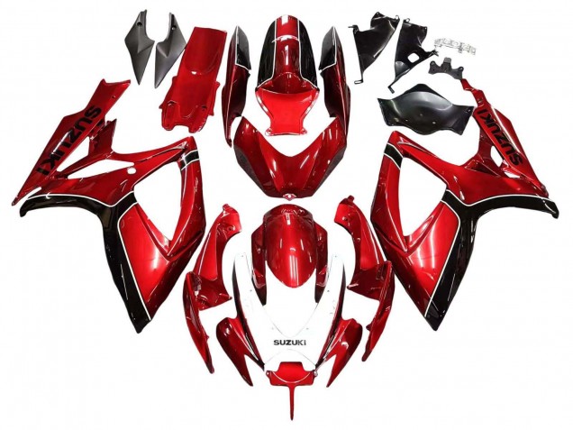 Carenagens Moto Suzuki GSXR 600 / GSXR 750 2006-2007 - Vermelho Preto
