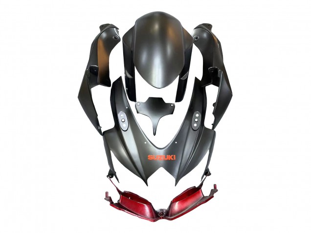 Carenagens Moto Suzuki GSXR 600 / GSXR 750 2008-2010 - Preto Fosco Vermelho