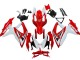 Carenagens Moto Suzuki GSXR 600 / GSXR 750 2008-2010 - Branco Vermelho Preto