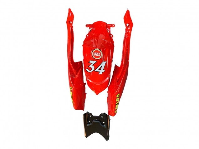 Carenagens Moto Suzuki GSXR 600 / GSXR 750 2008-2010 - Branco Vermelho Motul Lucky Strike