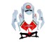 Carenagens Moto Suzuki GSXR 600 / GSXR 750 2008-2010 - Branco Vermelho Motul Lucky Strike