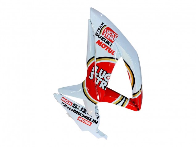 Carenagens Moto Suzuki GSXR 600 / GSXR 750 2008-2010 - Branco Vermelho Motul Lucky Strike