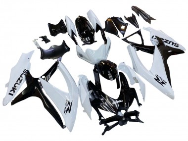 Carenagem Moto Suzuki GSXR 600 / GSXR 750 2008-2010 - Branco Preto