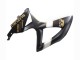 Carenagens Moto Suzuki GSXR 600 / GSXR 750 2008-2010 - Preto Fosco Branco Ouro