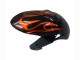 Carenagens Moto Suzuki GSXR 600 / GSXR 750 2008-2010 - Preto Brilhante Laranja Chama