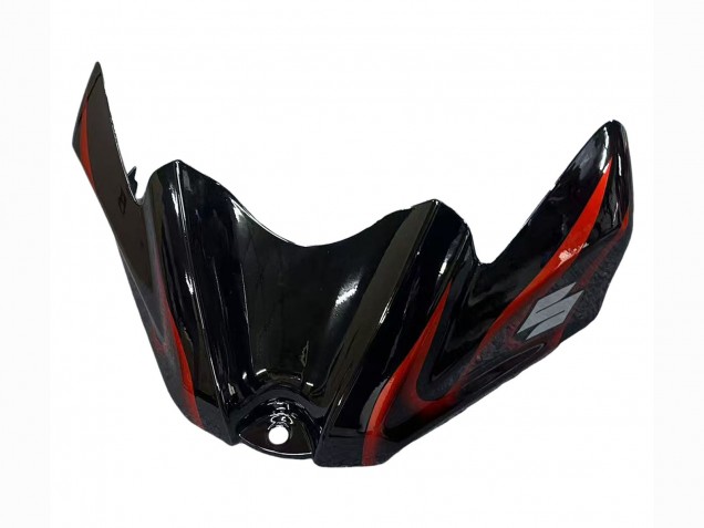 Carenagens Moto Suzuki GSXR 600 / GSXR 750 2008-2010 - Preto Brilhante Laranja Chama