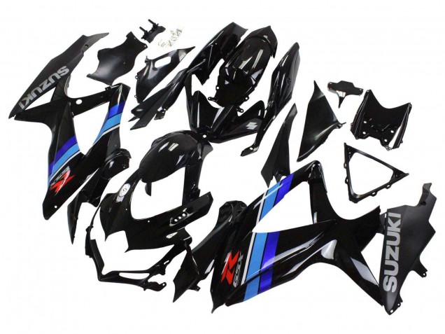 Carenagens Moto Suzuki GSXR 600 / GSXR 750 2008-2010 - Preto Brilhante Azul