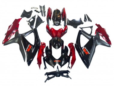 Carenagem Moto Suzuki GSXR 600 / GSXR 750 2008-2010 - Vermelho Preto Brilhante