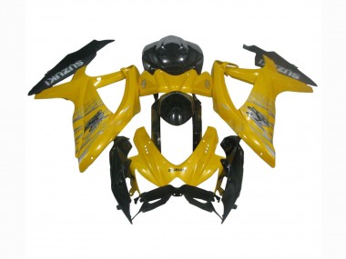Carenagens Moto Suzuki GSXR 600 / GSXR 750 2008-2010 - Amarelo Preto Brilhante