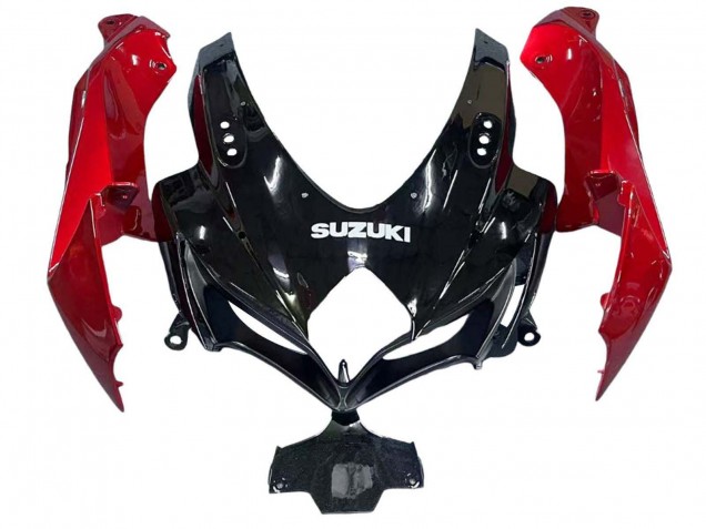 Carenagens Moto Suzuki GSXR 600 / GSXR 750 2008-2010 - Vermelho Preto Brilhante