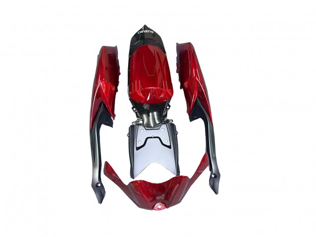 Carenagens Moto Suzuki GSXR 600 / GSXR 750 2008-2010 - Vermelho Preto Brilhante