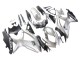 Carenagens Moto Suzuki GSXR 600 / GSXR 750 2008-2010 - Prata Preto Fosco