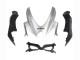 Carenagens Moto Suzuki GSXR 600 / GSXR 750 2008-2010 - Prata Preto Fosco