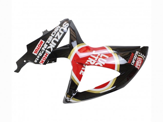 Carenagens Moto Suzuki GSXR 600 / GSXR 750 2008-2010 - Preto Brilhante Vermelho Branco Motul Lucky Strike