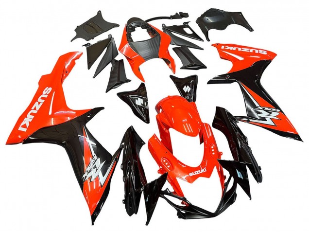 Kits Carenagens Moto Suzuki GSXR 600 / GSXR 750 2011-2024 - Vermelho Preto Brilhante