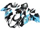 Carenagens Moto Suzuki GSXR 600 / GSXR 750 2011-2024 - Preto Brilhante Azul Claro