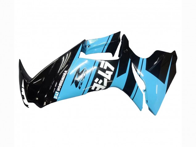 Carenagens Moto Suzuki GSXR 600 / GSXR 750 2011-2024 - Preto Brilhante Azul Claro