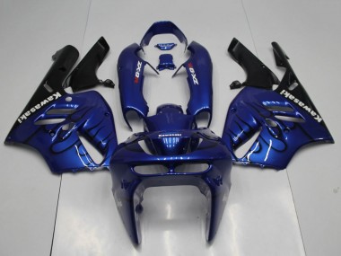 Carenagens Moto Kawasaki ZX9R 1994-1997 - Azul Preto Chama