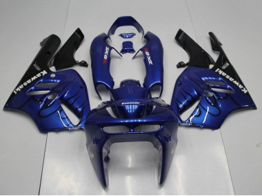 Carenagens Moto Kawasaki ZX9R 1994-1997 - Azul Preto Chama