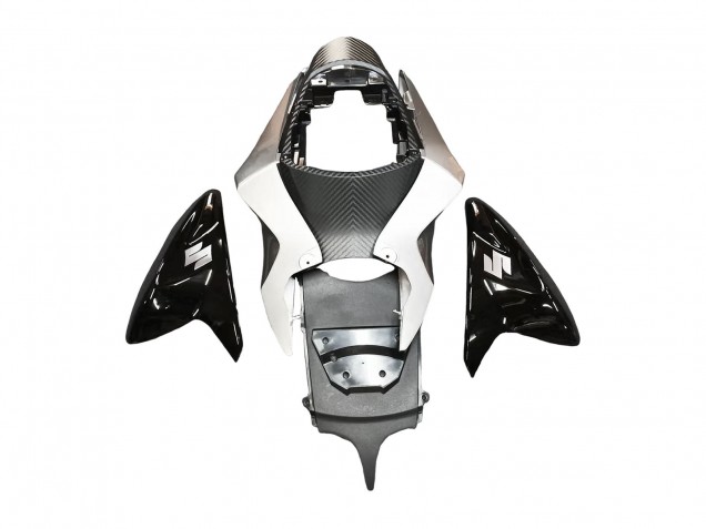 Carenagem Moto Suzuki GSXR 600 / GSXR 750 2011-2024 - Preto Brilhante Prata