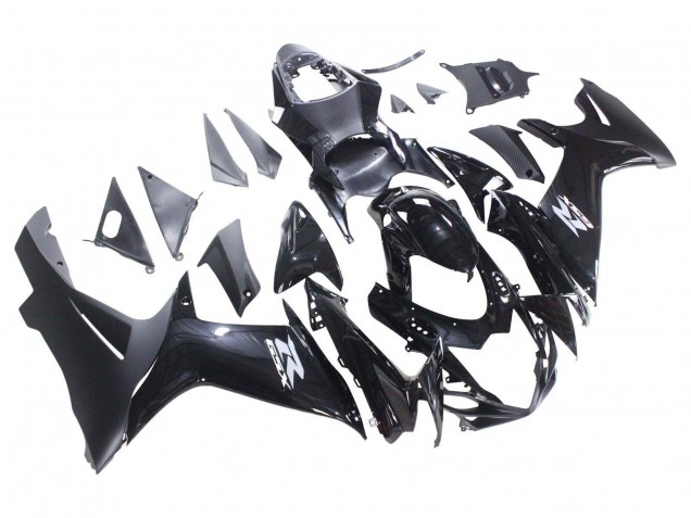 Carenagens Moto Suzuki GSXR 600 / GSXR 750 2011-2024 - Preto Brilhante Preto Fosco Branco Decal