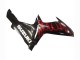 Carenagens Moto Suzuki GSXR 600 / GSXR 750 2011-2024 - Preto Brilhante Vermelho Chama