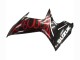 Carenagens Moto Suzuki GSXR 600 / GSXR 750 2011-2024 - Preto Brilhante Vermelho Chama