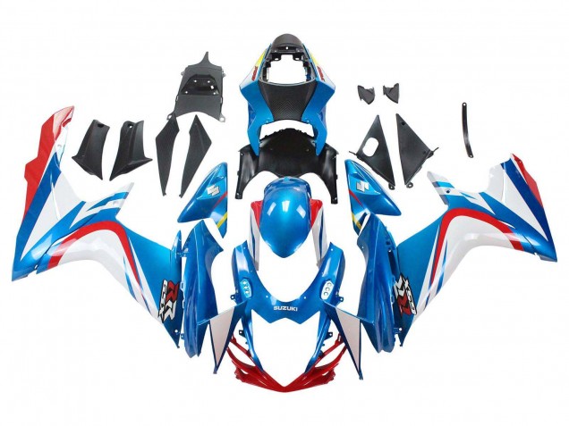 Carenagens Moto Suzuki GSXR 600 / GSXR 750 2011-2024 - Azul Branco Vermelho