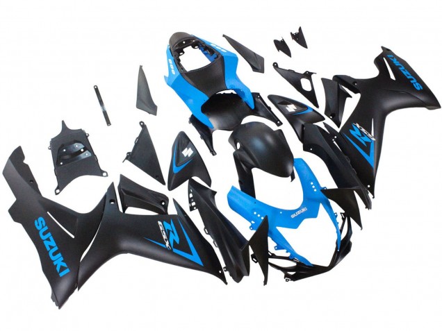 Carenagem Moto Suzuki GSXR 600 / GSXR 750 2011-2024 - Azul Preto Fosco
